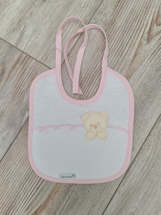 Personalised  Spanish Bibs  teddy bear design   3 colours