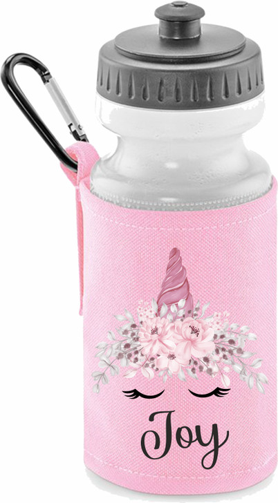 Personalised Water bottle , backpack,lunchbox unicorn design PRINTED