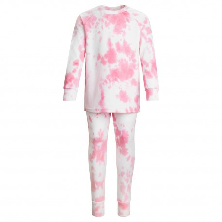 TIE DYE PINK   Long Raglan Sleeve Pyjama Set