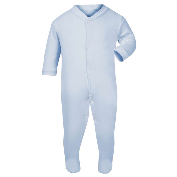 Copy of Plain Baby Babygrow/Sleepsuit in blue