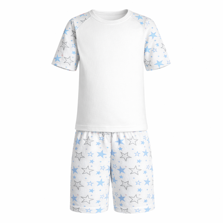 BLUE STARS  short sleeve sets Raglan Sleeve Pyjama Set