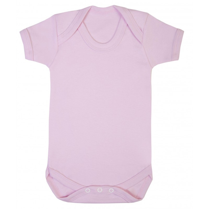 Baby Short Sleeve Bodysuit in Pink