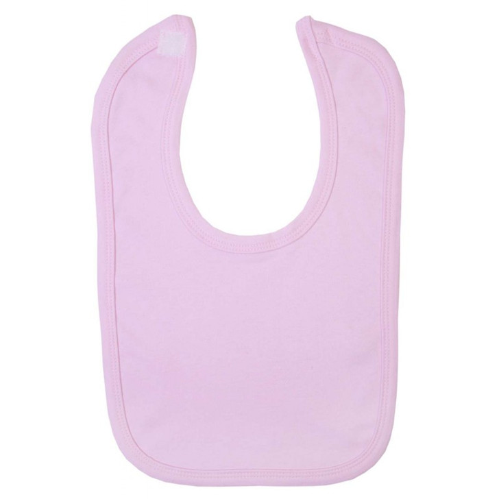 Blank Velcro Fastening Bibs in Pink