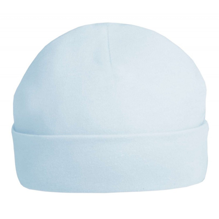 Light Blue Plain Baby Beanie Hat