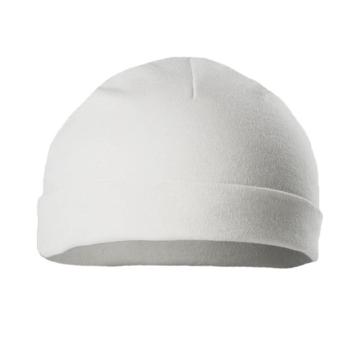 H3-W-BP: PLAIN WHITE HAT (NEWBORN-3 MONTHS) pack of 12
