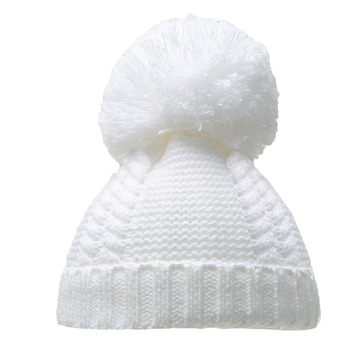 Personalised embroidered cable knit hat size 0-6m 7 colours