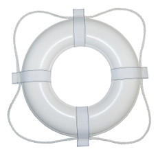 Taylor Made Foam Ring Buoy - 20" - White w\/White Grab Line [360]
