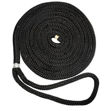 New England Ropes 3\/8" Double Braid Dock Line - Black - 15 [C5054-12-00015]