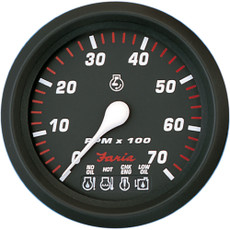 Faria Professional Red 4" Tachometer - 7,000 RPM w\/System Check [34650]