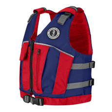 Mustang Youth Reflex Foam Vest - Navy Blue\/Red [MV7030-80-0-216]