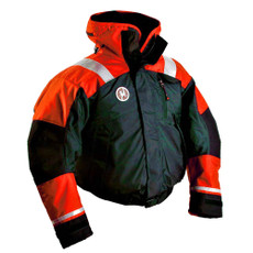 First Watch AB-1100 Flotation Bomber Jacket - Hi-Vis Orange\/Black - XXL [AB-1100-OB-XXL]