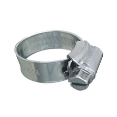 Trident Marine 316 SS Non-Perforated Worm Gear Hose Clamp - 3\/8" Band Range - (3\/4"  1-1\/8") Clamping Range - 10-Pack - SAE Size 10 [705-0581]
