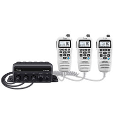 Icom M510BB GW 21 Black Box VHF w\/White Command Mic  3 Command Mic Ports [M510BB GW 21]