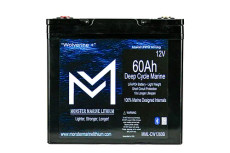 12v 60Ah Deep Cycle Lithium Marine Battery "Wolverine"