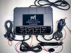 4 Bank Lithium Marine Waterproof Battery Charger