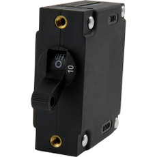 Egis A Series Black Toggle Panel Mount Circuit Breaker - Single Pole 10A [3211-10]