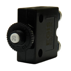 Egis 20A Push Button Panel Mount Circuit Breaker - Screw Terminals [4710-20]