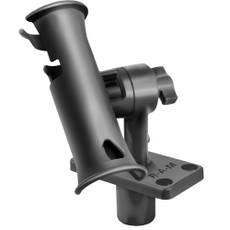 RAM Mount RAM Tube Jr. Rod Holder w\/Short 4" Length Post Spline & Flush Mounting Base [RAP-390-SFU]