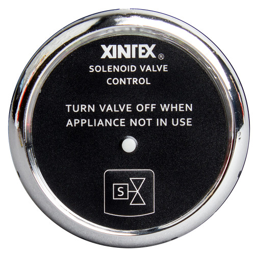 Fireboy-Xintex Propane Control  Solenoid Valve w\/Chrome Bezel Display [C-1C-R]