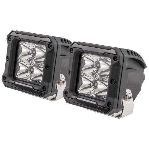 HEISE 4 LED Cube Light w\/Harness - Spot Beam- 3" - 2 Pack [HE-HCL2S2PK]