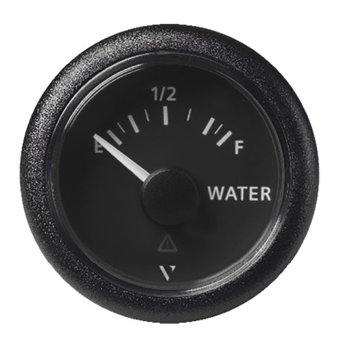 Veratron 52MM (2-1\/16") ViewLine Fresh Water Resistive - Empty\/Full - 3 to180 OHM - Black Dial  Round Bezel [A2C59514099]