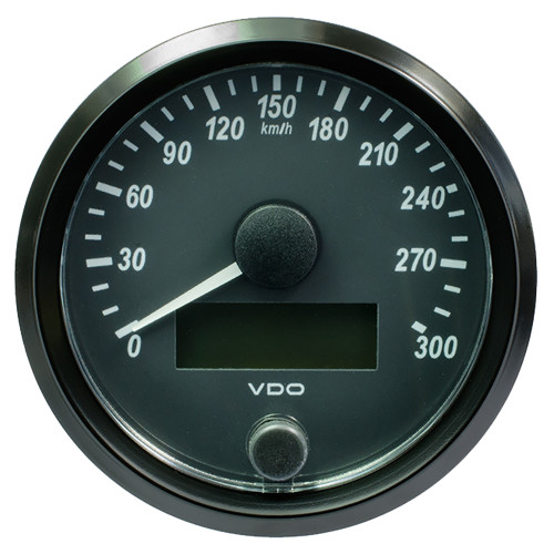 VDO SingleViu 80mm (3-1\/8") Speedometer - 300 KM\/H [A2C3832950030]