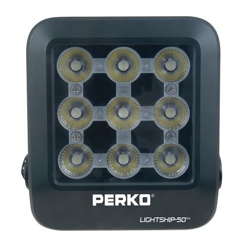 Perko Lightship 50 LED High Performance Floodlight - 12\/24V - Black [1643050F0B]