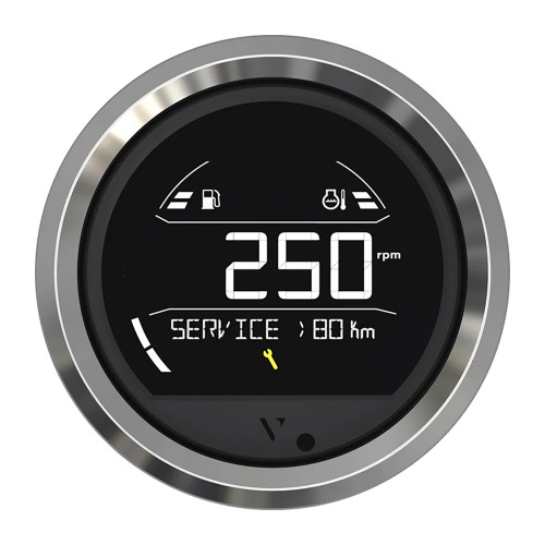 Veratron VL Digital 85 w\/Triangular Chrome Bezel [B00205803]