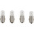 VDO Type A - White Metal Base Bulb - 12V - 4-Pack [600-802]