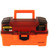 Plano 2-Tray Tackle Box w\/Dual Top Access - Smoke  Bright Orange [PLAMT6221]