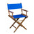 Whitecap Directors Chair w\/Blue Seat Covers - Teak [60041]