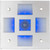 Sea-Dog Square LED Mirror Light w\/On\/Off Dimmer - White  Blue [401840-3]