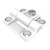 Southco Adjustable Torque Hinge, Symmetric, Medium Size, Acetal Copolymer, Natural, White [E6-10-301-10]