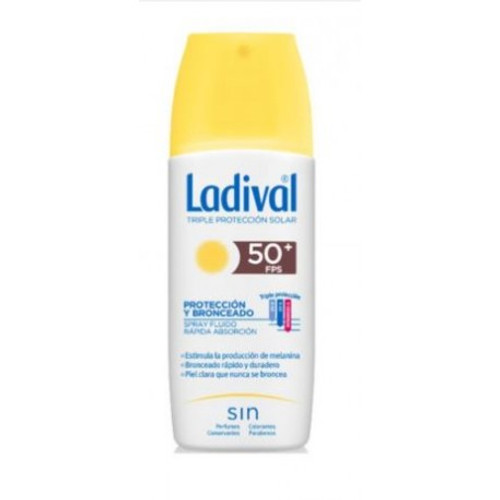 Ladival proteCCión y bronceado spray fotoprotector 150 mL.