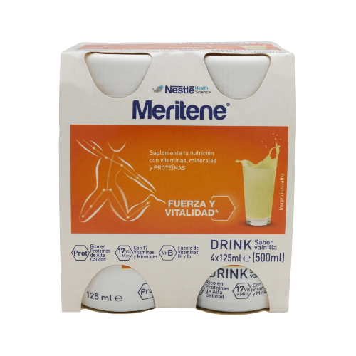 Meritene active senior batido sabor vainilla 4 unidades x 125 mL