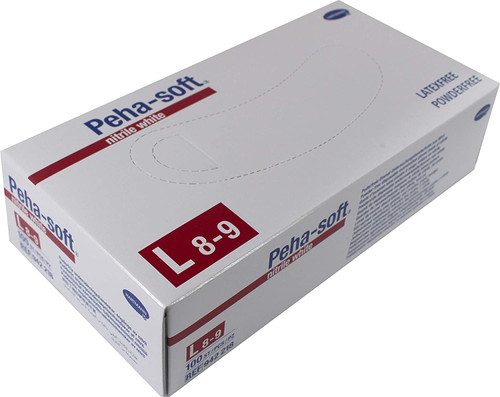 Hartmann peha-soft nitrilo blanco 100 UDS talla l (8-9)
