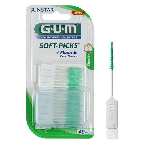 Gum soft picks largo fluor 40 unidades