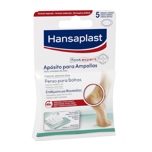 Hansaplast med SOS apósito ampollas grande 5 UDS