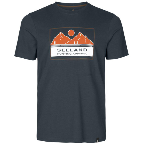 Dark Navy Seeland Mens Kestrel T-Shirt