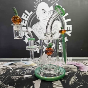 Pulsar Pumpkin Patch Glass Dab Rig Set 8"