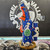 Frightening Fiesta Glow 3D Painted Dab Rig | 9.5" | 14mm F image 0