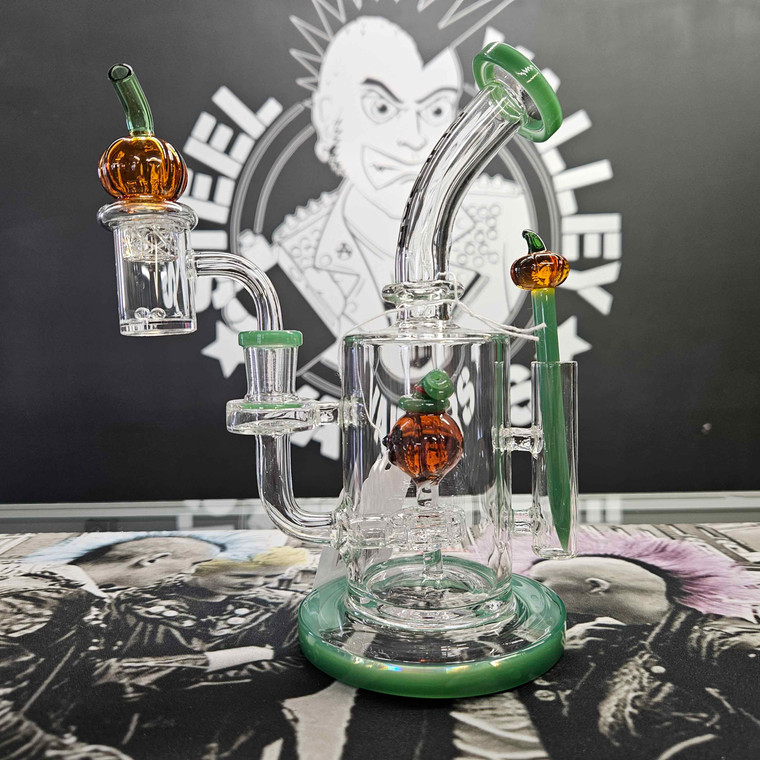 Pulsar Pumpkin Patch Glass Dab Rig Set 8"