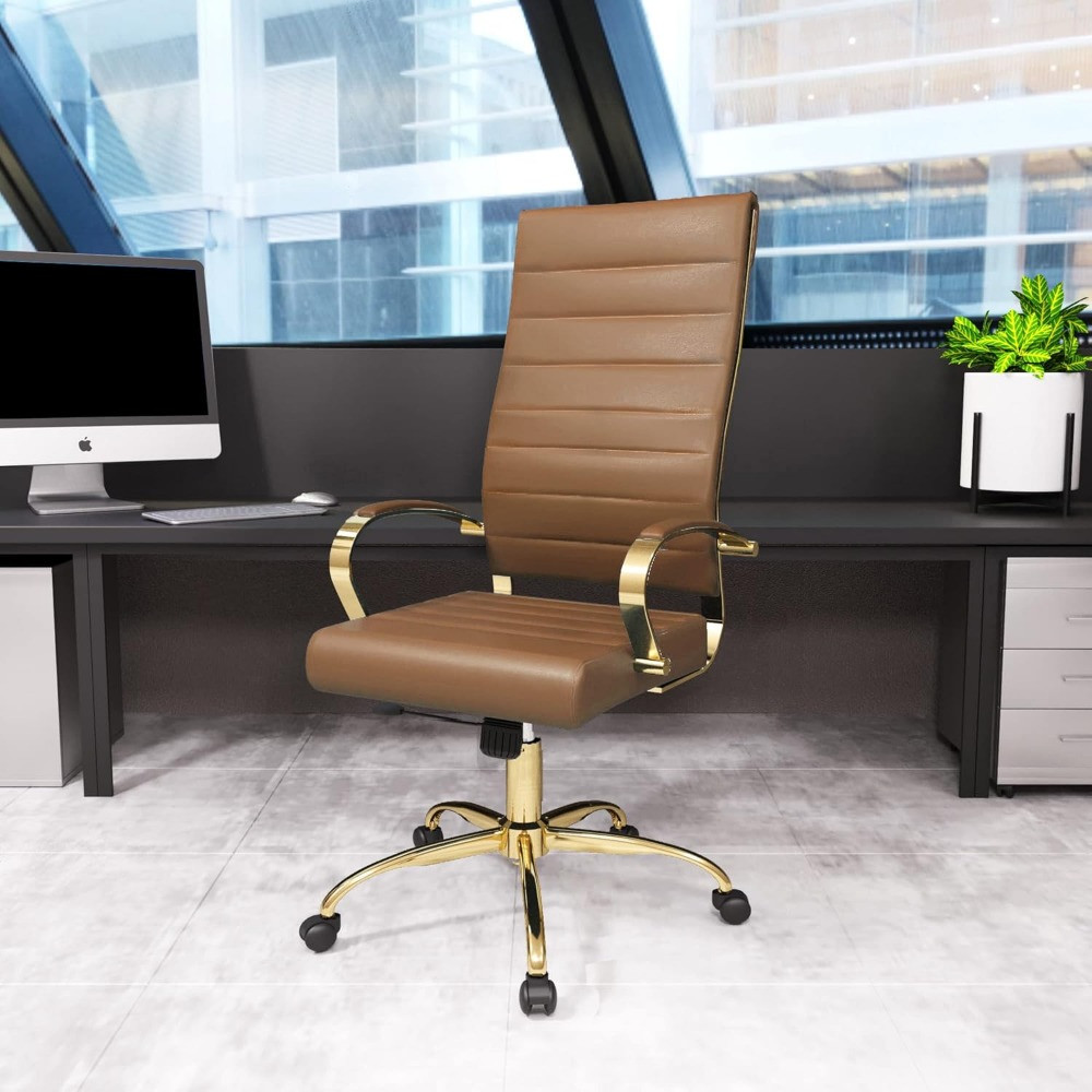Humanspine Soft Padded Ergonomic Office Desk Chair, Modern PU