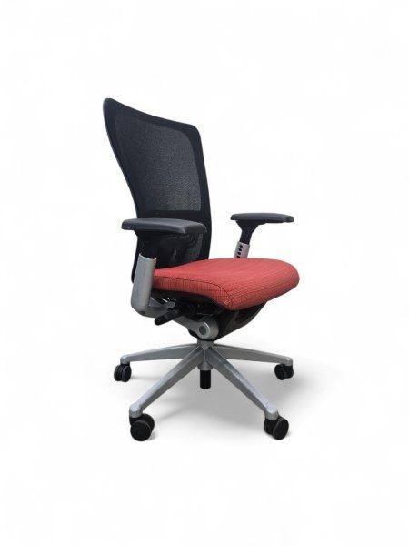 Haworth Zody Chair, Titanium Frame, 4D Adjustable Arms, Black Mesh