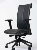 Leef Executive Office Chair in Black Leather