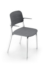 Appia Dining Arm Chair Polished Frame