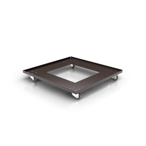 Premium Dollies OEFDY-81 Folding Chair Dolly Black Powder Coated Steel Cart with Swiveling Casters (10 Chairs Fits OEF8100 and OEF9000 Series 1375 lb Capacity)