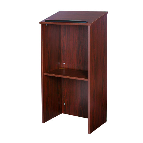 CoreEssential Series Commercial-Grade Floor-Standing Lectern (Mahogany)