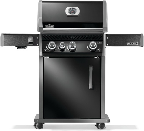 PRO 425 Propane Gas Grill with Infrared Side Burner, Black, Durable 4-Burner Backyard Grill