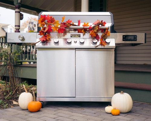 Grills 6-Burner Convertible Natural Gas Smart bbq Grill Stainless Steel Denali 605 with Rotisserie Kit (Without Conversion Kit)